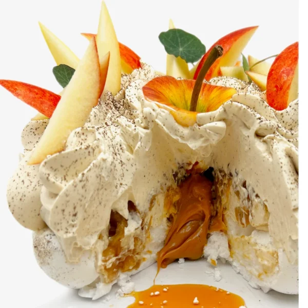 Pavlova Pomme – Caramel… Façon Tatin par Pavlova Joël MAIER, photo N°2